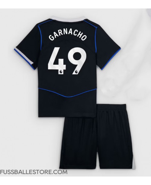 Günstige Chelsea Alejandro Garnacho #49 3rd trikot Kinder 2025-26 Kurzarm (+ Kurze Hosen)